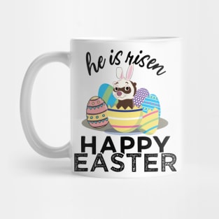 Cute Ferret Bunny Ears Easter Egg Hunt Risen Mug